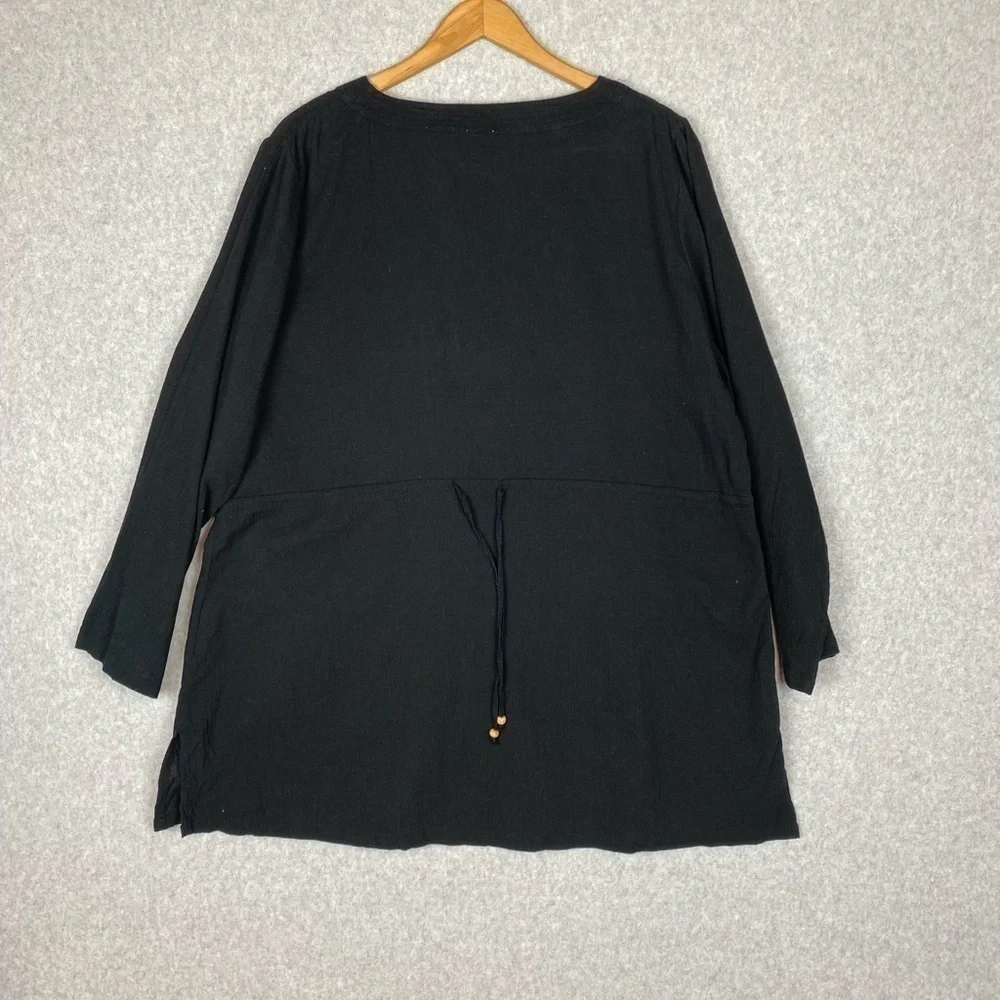 Le Cove Womens Cover Up Black Size L